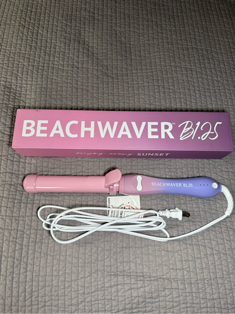Beachwaver B1.25 Pink/Purple Curling Iron - Beachwaver